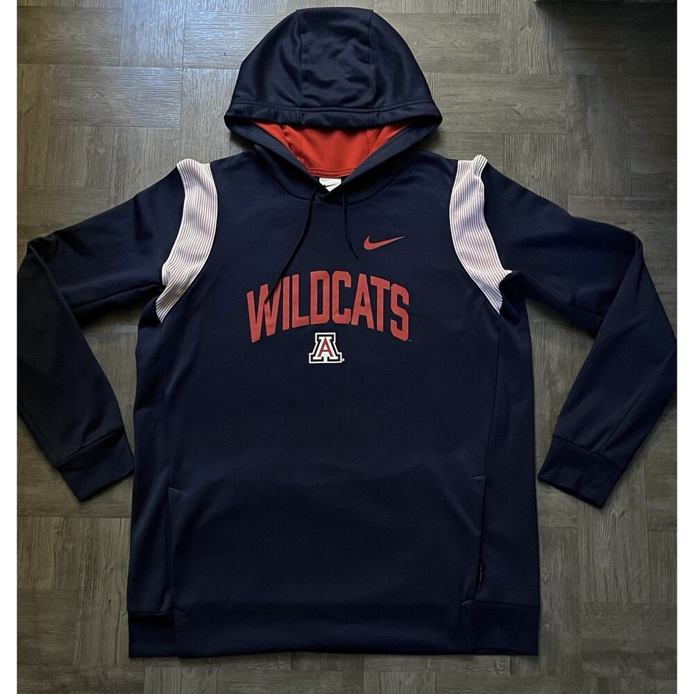 NIKE Arizona University Wildcats Hoodie Mens Large Therma Fit L Performance UofA
